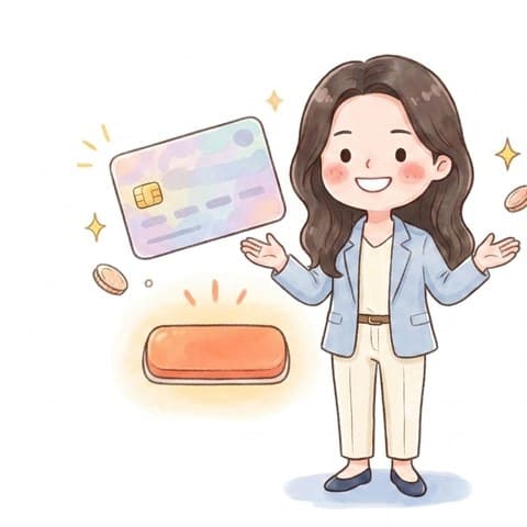 카드 결제 수채화