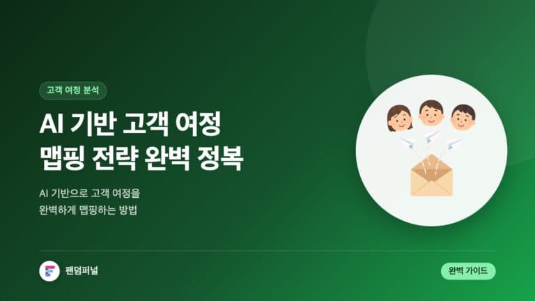 AI 기반 고객 여정 맵핑 전략 정복: 완벽 가이드 — 대표 이미지