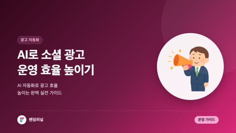 AI 자동화로 소셜 광고 운영 효율 높이기: 완벽 가이드 — 대표 이미지