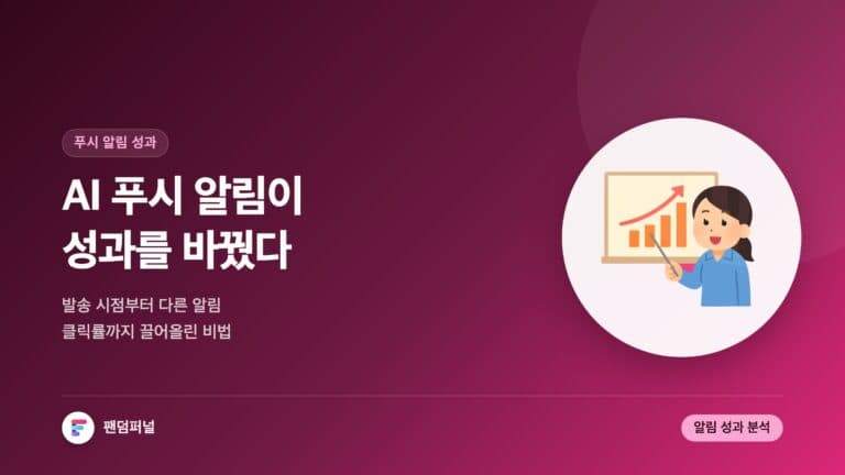AI 푸시 알림, 성과를 바꾸다 — 대표 이미지
