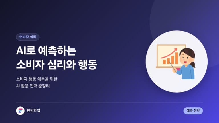 AI로 예측하는 소비자 심리: 소비자 행동 예측을 위한 AI 활용 전략 — 대표 이미지