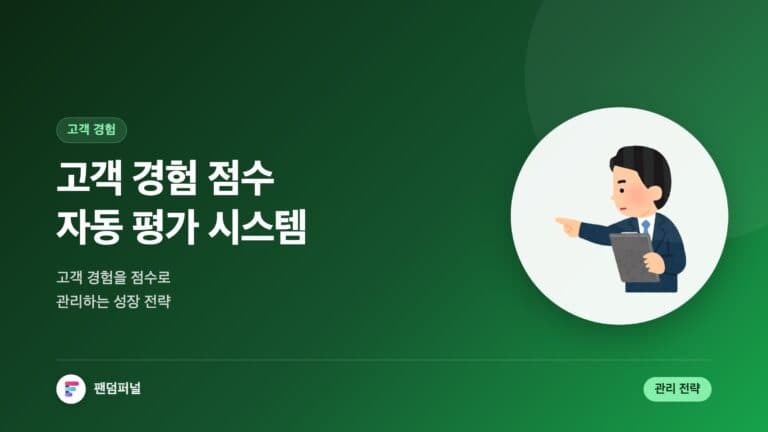 고객 경험 점수 자동 평가 시스템: 효율적인 고객 관리 및 성장 전략 — 대표 이미지