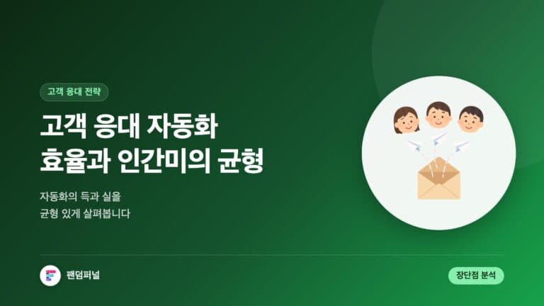 고객 응대 자동화 득과 실: 효율과 인간미 사이의 균형 — 대표 이미지