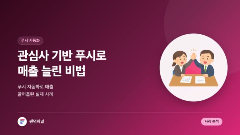 관심사 기반 푸시 자동화 성공 사례: 매출 증대 비법 — 대표 이미지