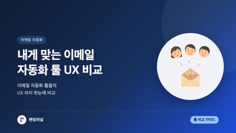 내게 맞는 이메일 자동화 툴 UX 비교 — 대표 이미지