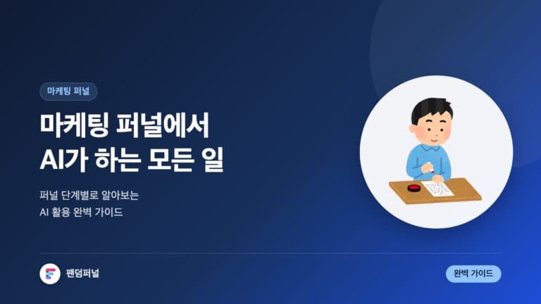 마케팅 퍼널에서 AI가 하는 일: 완벽 가이드 — 대표 이미지