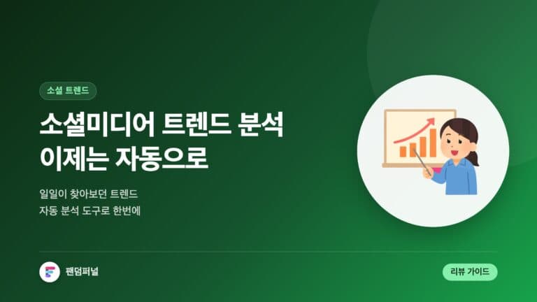 소셜미디어 트렌드 분석, 이제 자동으로 - 소셜미디어 트렌드 자동 분석 도구 리뷰 — 대표 이미지