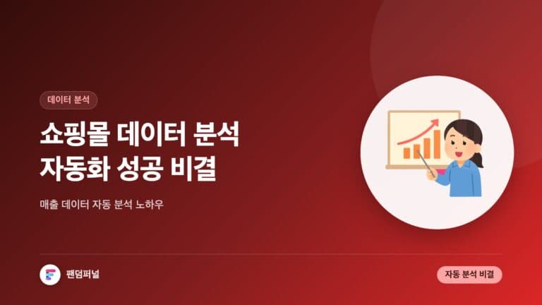 쇼핑몰 데이터 자동 분석 성공 비결 — 대표 이미지