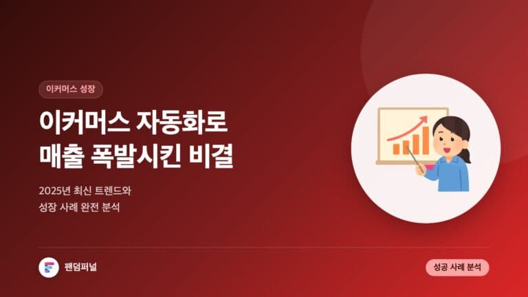이커머스 자동화, 매출 폭발 성공기: 2025년 최신 트렌드와 성장 사례 분석 — 대표 이미지