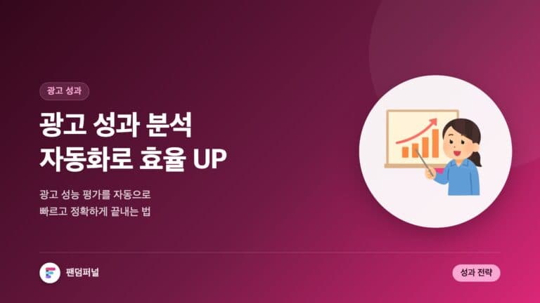자동 광고 성과 분석으로 효율 UP! | 광고 성능 평가 자동화 전략 — 대표 이미지