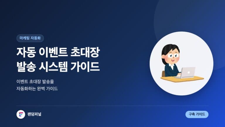 자동 이벤트 초대 발송, 성공 비결 | 자동화된 이벤트 초대장 발송 시스템 완벽 가이드 — 대표 이미지