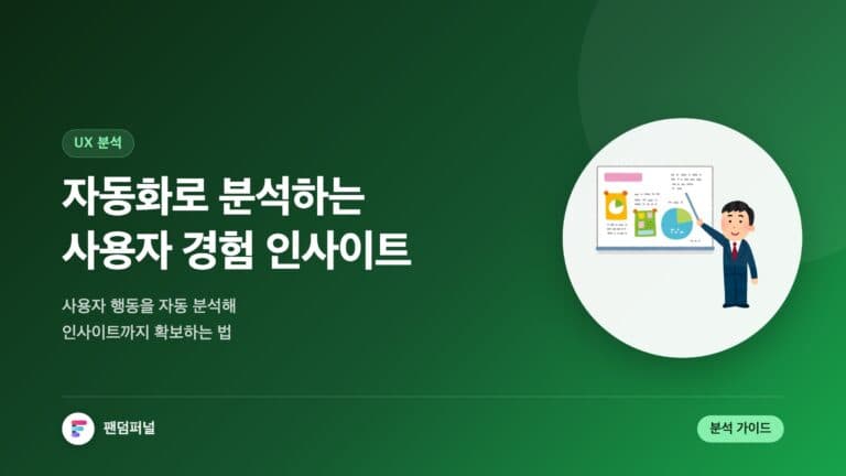자동화 기반 사용자 경험(UX) 분석: 효율적인 인사이트 확보 가이드 — 대표 이미지