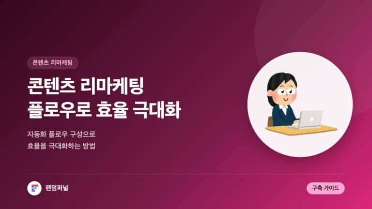 자동화 콘텐츠 리마케팅 플로우 구성: 효율 극대화 전략 — 대표 이미지