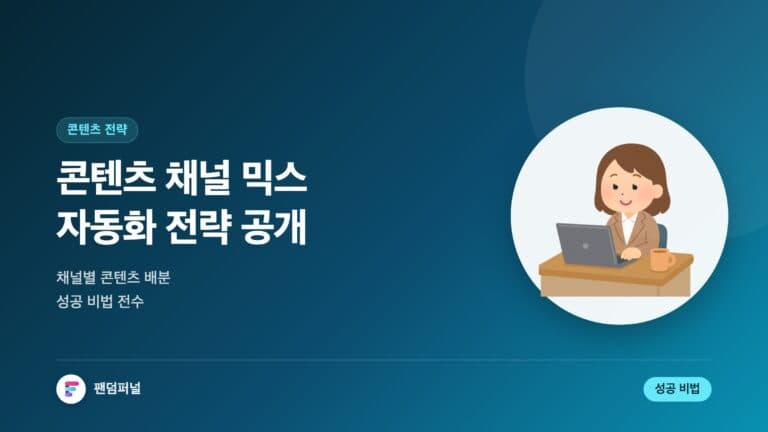 자동화된 콘텐츠 채널 믹스 전략 공개: 성공 비법 전수 — 대표 이미지