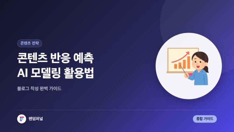 콘텐츠 반응 예측 모델링 활용법: 블로그 작성을 위한 종합 가이드 — 대표 이미지