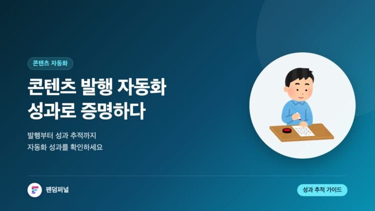 콘텐츠 자동화, 성과로 말하다 | 콘텐츠 발행 자동화 및 성과 추적 도구 가이드 — 대표 이미지